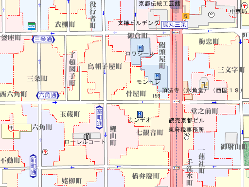 株）自照社出版(京都府京都市中京区)の地図 - MAPPLE 地図 「ちず丸」