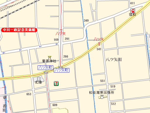 北陸中日新聞白山支局(石川県白山市)の地図 - MAPPLE 地図 「ちず丸」