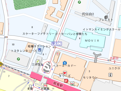 財）防衛施設周辺整備協会東京支所(東京都昭島市)の地図 - MAPPLE 地図 「