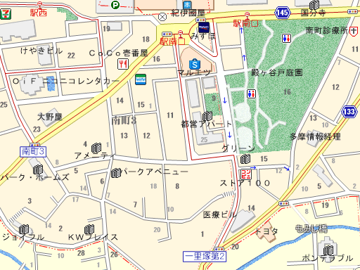栄光ゼミナール国分寺校(東京都国分寺市)の地図 - MAPPLE 地図 「ちず丸」