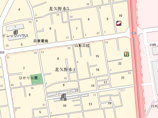わかば運転代行社(山形県天童市)の地図 - MAPPLE 地図 「ちず丸」